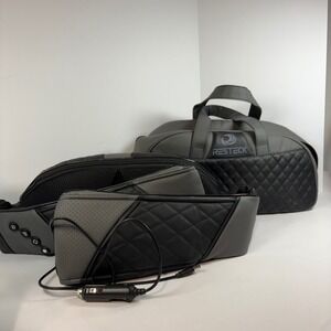 RESTECH Shiatsu Neck Shoulder Back Massager with Heat & Carrying Bag Gray Black